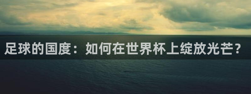 世界杯预选赛直播:足球的国度:如何在世界杯上绽放光芒?